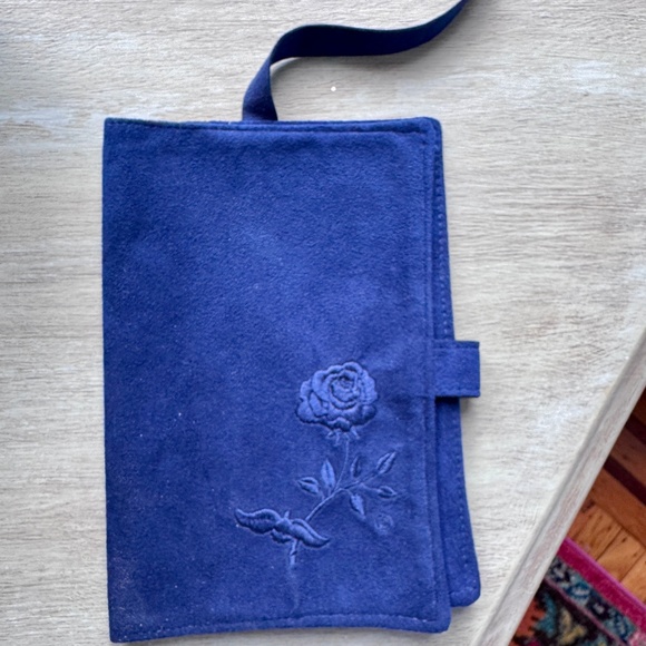 Royal Blue Suede Leather Journal /Book Cover - Picture 3 of 4